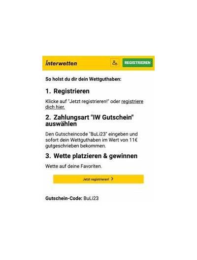 Get an 11 Euro Interwetten Voucher Code for Exciting Betting Opportunities